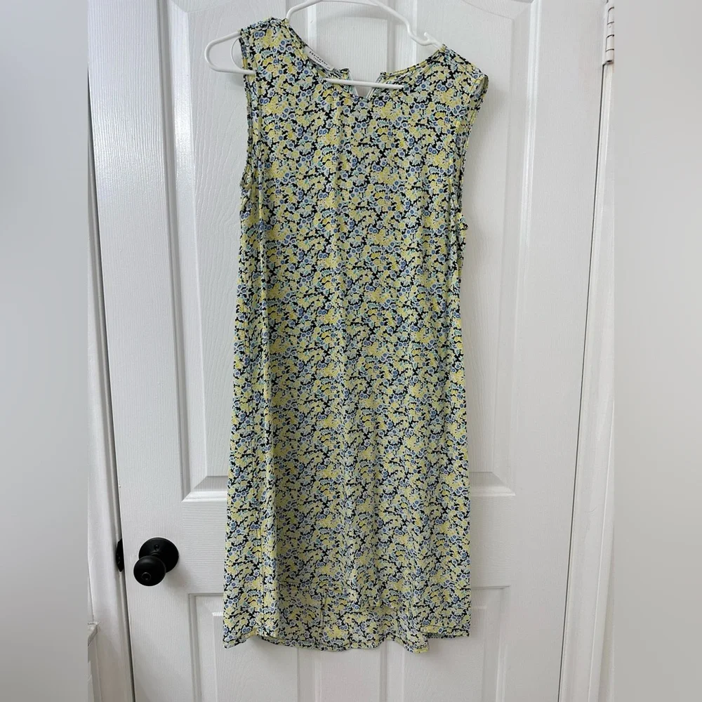 Equipment 100% Silk Floral Hi-lo Sleeveless Dress - Picture 6 of 9